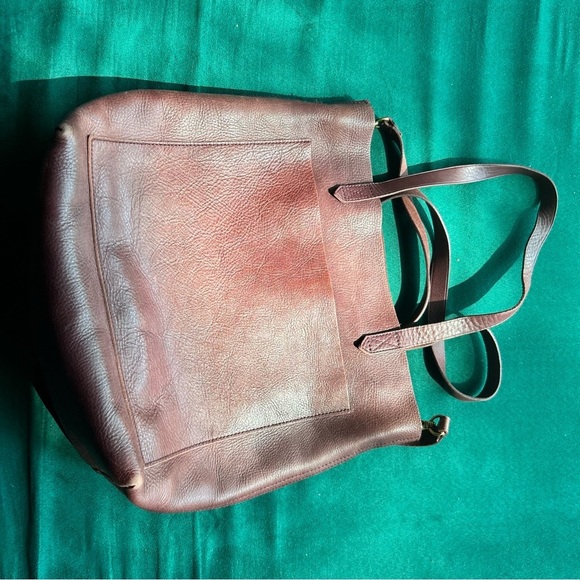 Madewell Rich Brown Leather Tote - Picture 5 of 12